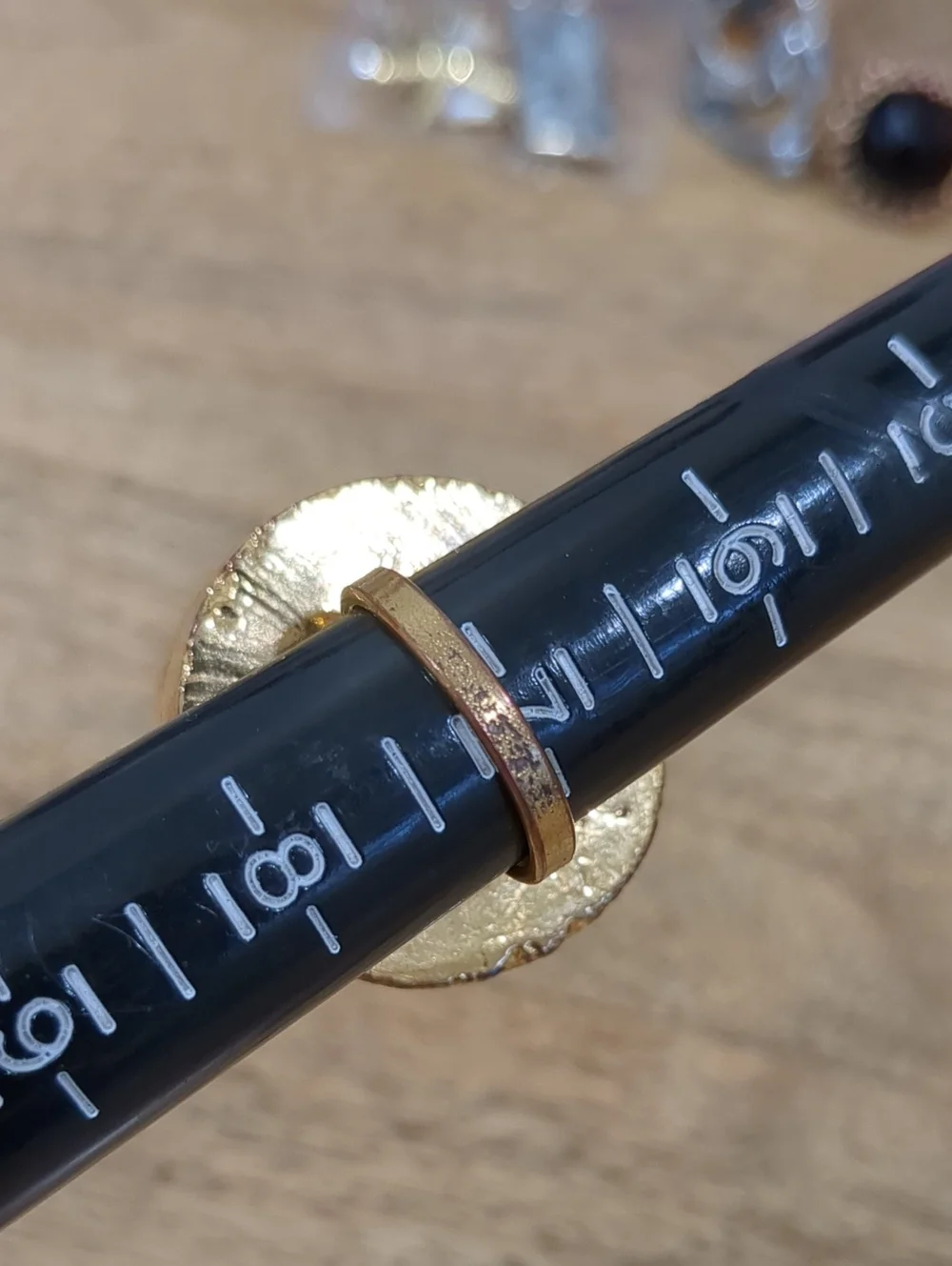Gold-Plated Ring with Lavender Raw Druzy